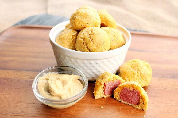 Baked Corn Dog Bites