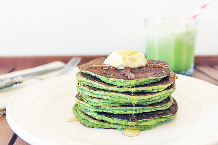 Green Smoothie Pancakes