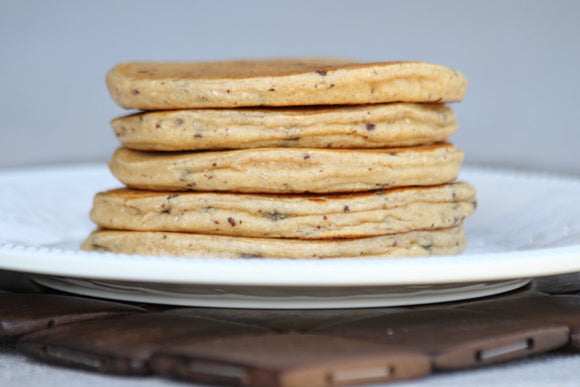 Peanut Butter Chocolate Protein Pancakes