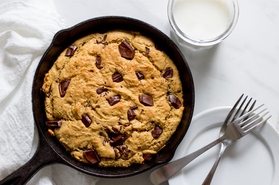 Cashew Chocolate Chip Cookie Pizza