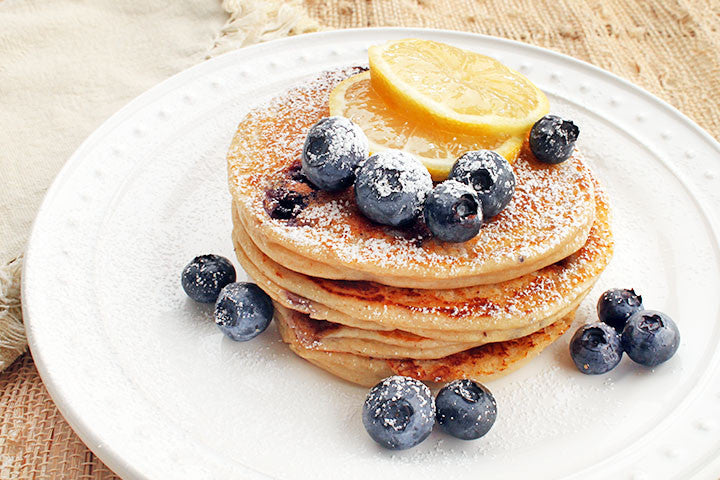 Lemon-Blueberry Ricotta Pancakes