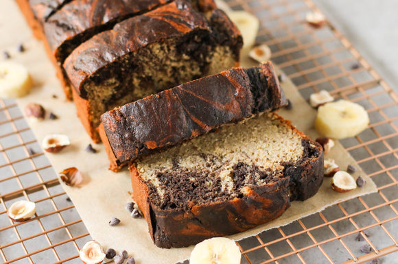 Marbled Chocolate Banana Bread