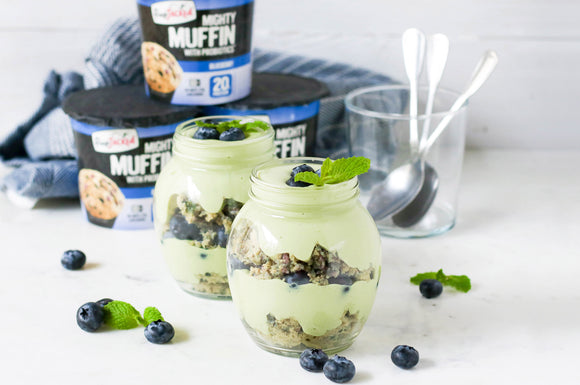 Matcha Blueberry Parfaits