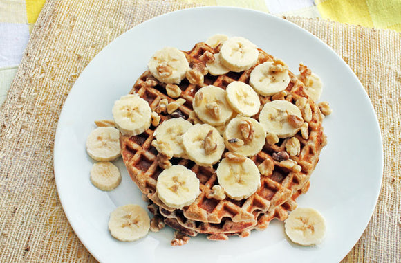 Banana Bread Waffles