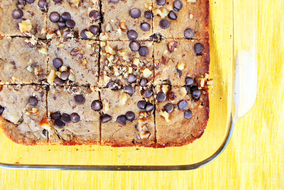 Banana Chip Cake Bars