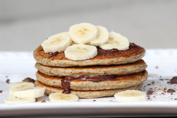 Nutty Hemp & Banana Pancakes