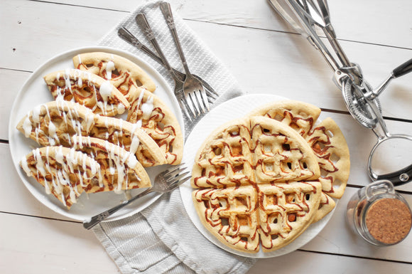 Cinnamon Roll Waffles