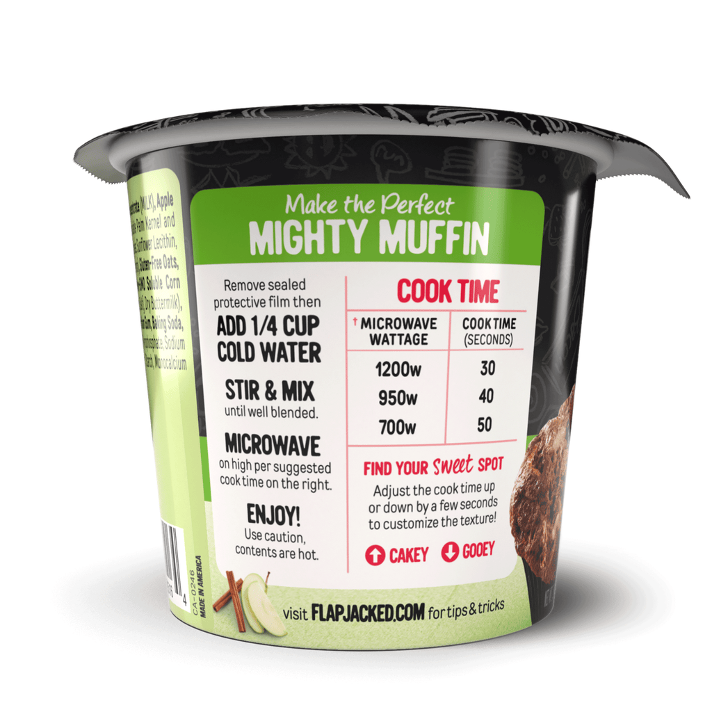 Cinnamon Apple Mighty Muffin - 12 Pack Expiration Date: 6/29/2024