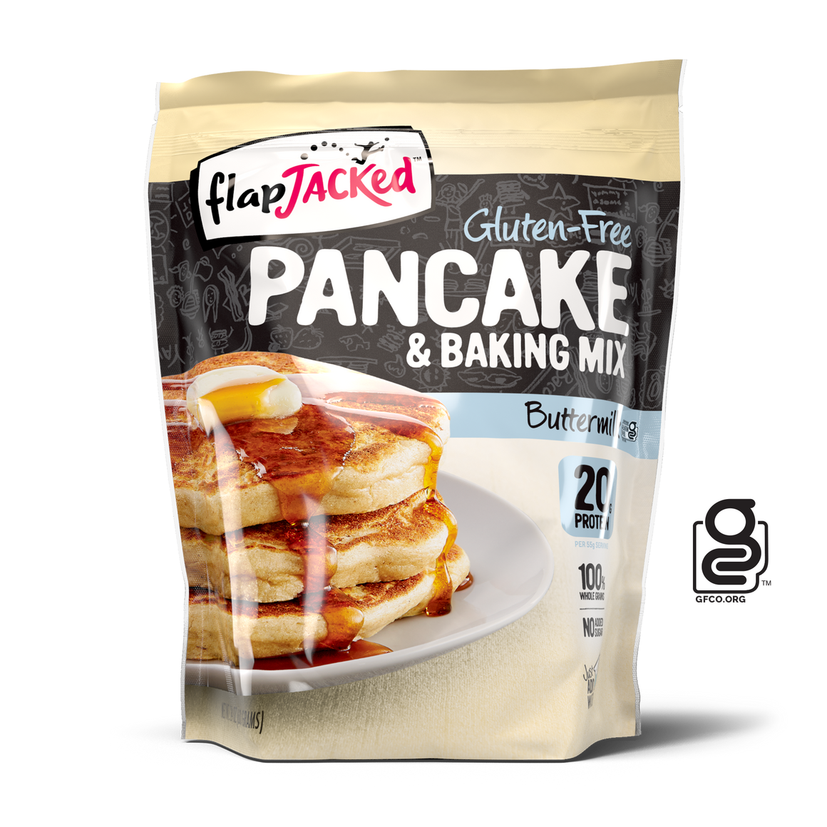 Certified Gluten-Free Buttermilk Protein Pancake & Baking Mix 