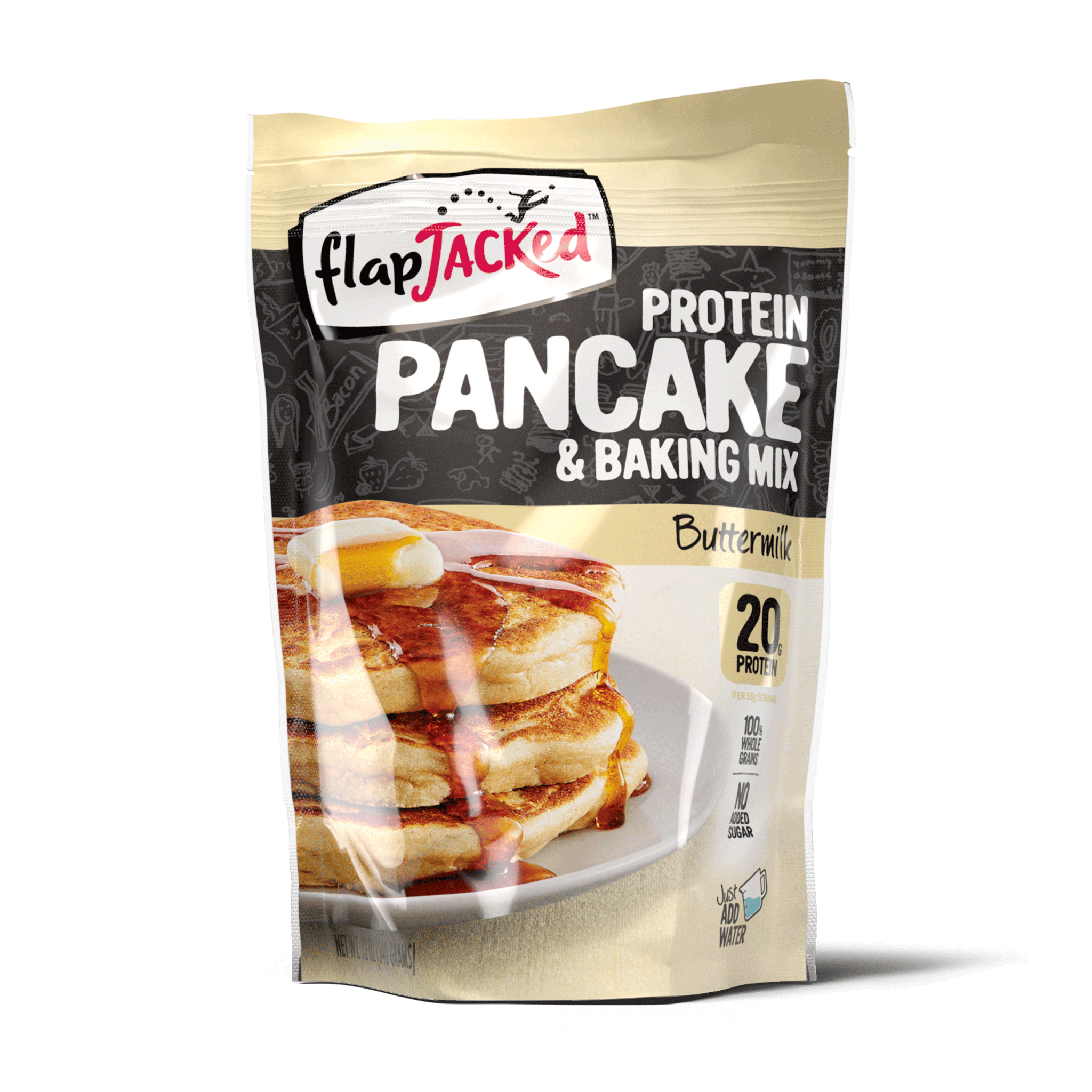 typisk genert Se tilbage FlapJacked Buttermilk Protein Pancake & Baking Mix